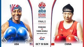 Finals (W+81kg) YANG Xiaoli (CHN) vs PERKINS Danielle (USA) / AIBA WWCHs Ulan Ude 2019