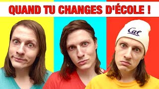 QUAND TU CHANGES D’ÉCOLE ! PRIMAIRE, COLLÈGE, LYCÉE - DELIRES DE MAX