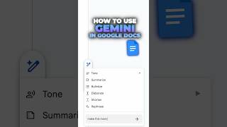How to use Google Gemini in Google Docs