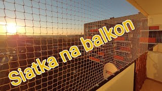 Siatka na balkon - montaż bezinwazyjny