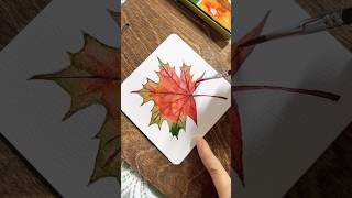 Watercolor Maple Leaf #drawing #그림 #watercolor #illustration #드로잉 #꽃그림 #수채화 #단풍잎 #단풍그리기 #낙엽그리기 #가을나무