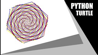 Python Turtle - Draw Hexagon Multi Color Pattern in Python Turtle Graphics By #BKTutorial