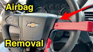 How to remove Chevy/GMC airbag - Tahoe, Suburban, Silverado, Sierra, Yukon, Escalade.