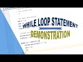 While loop in Java - Demo