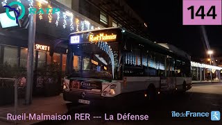 Bus 144 RATP - Citelis 12 Hybride N°5949 Rueil-Malmaison RER --- La Défense