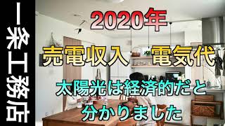 2020年の売電額と電気代を公開｜太陽光発電は実質黒字でした【一条工務店 i-smart】