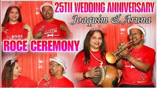 ROCE CEREMONY OF JOAQUIM \u0026 ARUNA | 25TH WEDDING ANNIVERSARY | BY STEPHEN DA COSTA