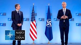 NATO Secretary General with 🇺🇸 US Secretary of State Antony J. Blinken, 06 APR 2022