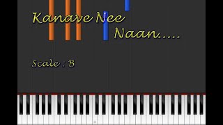 Kanave Nee Naan Piano Tutorials Notes || Kannum Kannum Kollaiyadithaal