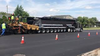 Paving with a GINCOR WERX Live Bottom Trailer