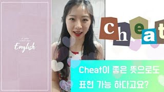 생활영어_Cheat의 나쁜 뜻과 좋은 뜻 표현하기