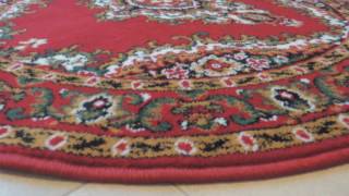 TAPIS ROND CLASSIQUE ROUGE