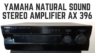 Yamaha Natural Sound Stereo Amplifier ax 396 How To Use Price And Connection IN HINDI