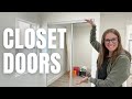 How to Install Mirrored Glass Bypass Closet Doors