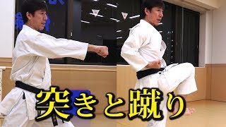 中達也が教える蹴りから突きへの繋ぎ方 （白帯ワールド）How to Tsuki and Keri by Naka sensei JKA