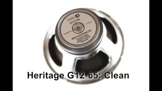 Soundclip: Heritage G12-65: Clean