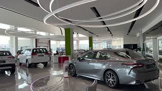 Welcome to the Ebraham K. kanoo Toyota showroom with a new lineup of Toyota cars.