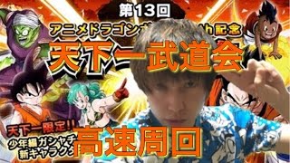 【ドッカンバトル】第13回天下一武道会開催!!高速周回!!【TM GAMES】