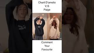 Charli D'amelio V/S Paige TikTok Dance Battle 😍 #shorts #tiktok #CharlieD’amelio #Paige