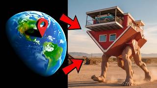I Found Walking House in real on google maps & google earth!