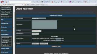 Setting Up Forums PHPBB- Tutorial