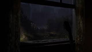 The Last Of Us Inspired Rainy Night In A Safe House | Soothing Rain Sound Ambience | Heavy Rain