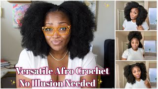 $17 EASY Afro Crochet Install | No Illusion Method | Outre Twisted Up Springy Afro Twist 24 Inches