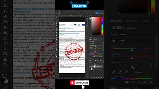 Best Way to Remove the Document Stamp in Photoshop | Photoshop Tricks #shorts #photoshoptutorial