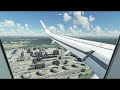 microsoft flight simulator 2020 realistic passenger view landing in vienna a320neo