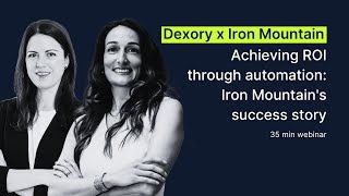 Dexory Webinar | Achieving ROI through automation: Iron Mountain's success story