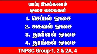 ஓசை வகைகள் | செப்பல் ஓசை | அகவல் ஓசை | துள்ளல் ஓசை | தூங்கல் ஓசை | பா வகைகள் ஓசை | osai vagaigal