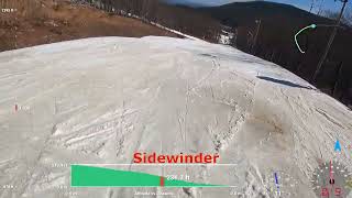 Ski Whitetail ⛷️🏔️⛷️Sidewinder \u0026 Lower Fanciful trails HD 4K telemetry Feb 15 2023