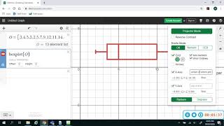 Creating a Boxplot using Desmos