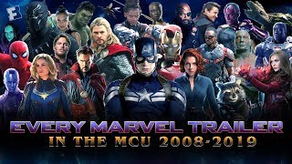 ALL Marvel Cinematic Universe Trailers - Iron Man (2008) to Avengers: Endgame (2