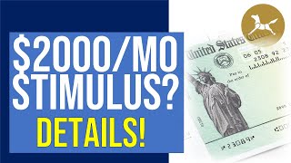 $2,000 A MONTH stimulus proposal! Emergency Money for the People Act details