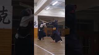 剣道真っ二つシリーズ！！大魔神先生と相面は！！ #剣道 #shorts #kendo