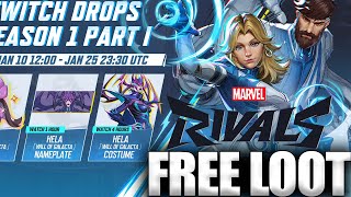 Marvel Rivals Free Hela Skin Twitch Drop Season 1 New Event Grinding!