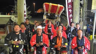 2019年4月6日淡路島福良八幡神社宵宮東本町だんじり唄「元禄武士道大石東下りの段」奉納