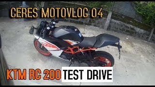 MotoVlog 04 / KTM RC 200 TEST DRIVE / MAINIT!!