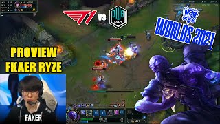 [Proview] FAKER  Ryze | T1 vs DK - Worlds 2021 Semifnals | 페이커 개인 - 2021월드 챔피언십