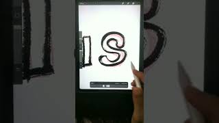 Easy Wiggly Text Animation in PROCREATE #shorts - Quick Procreate Tutorials