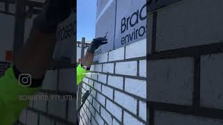 Bricklayer by trade, artist by passion 🎨 🧱 #construction #bricklayer #satisfying #brickwork