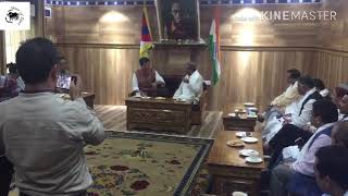 Former MP Chief Minister meets Sikyong, TPiE Chair