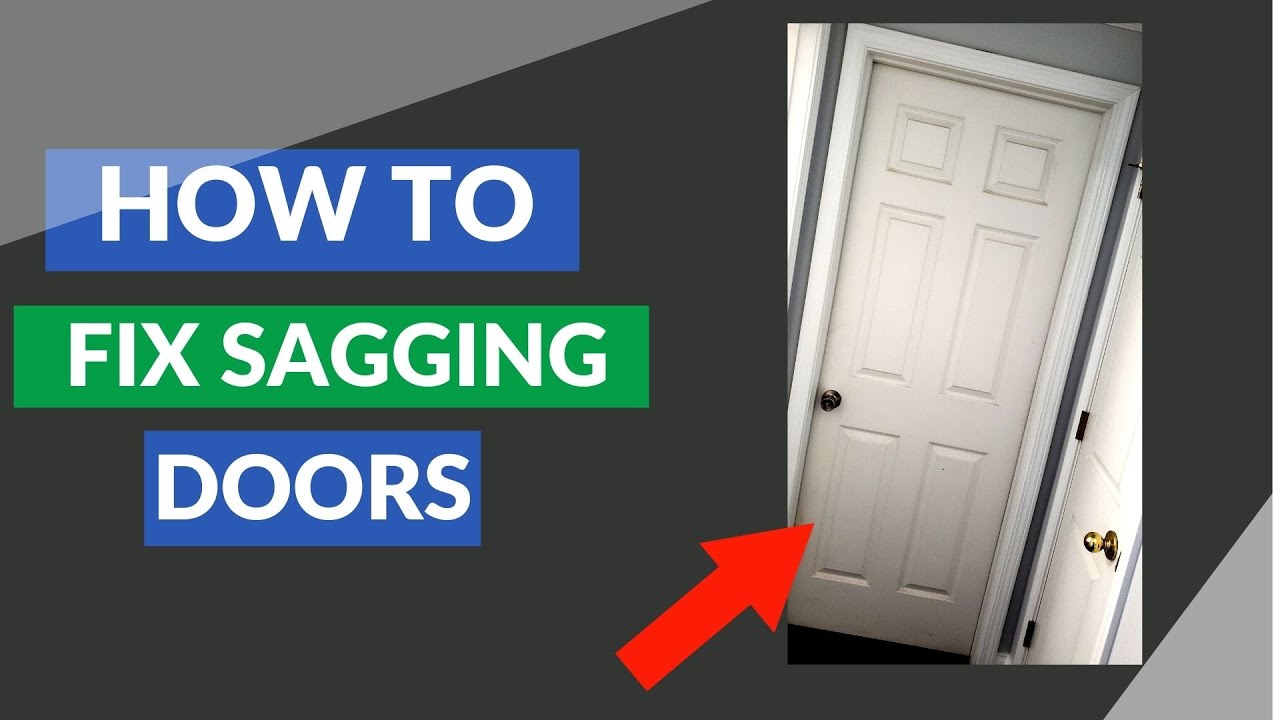 How To Fix Sagging Doors - YouTube