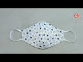 🔥just 5 minutes very easy pattern mask all sizes face mask sewing tutorial breathable mask