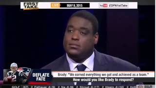 ESPN First Take How Would You Like Tom Brady to Respond ? Damien Woody!