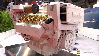 2016 Man V12 1900 Diesel Marine Engine - Walkaround - 2015 Salon Nautique de Paris