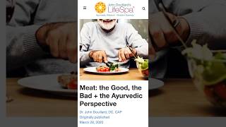 What s the Ayurvedic perspective on meat? #johndouillard #lifespa