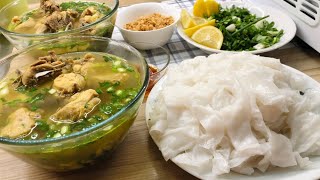 Xáo gà bánh cuốn Nghệ Tĩnh thanh mát ngày hè | Cuộc sống Séc #110