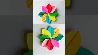 ഒരു കളർഫുൾ പൂവ് ഉണ്ടാക്കിയാലോ? Simple craft video #shorts